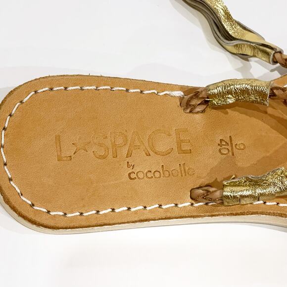 Cocobelle L*Space 40 9 Gili Ankle Wrap Braid Sandals Sand Gladiator - Picture 9 of 11